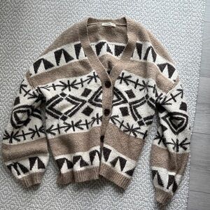 Cozy Aztec oversized sweater